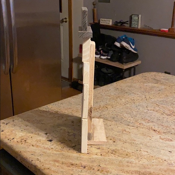 NWOT Hand made wooden snowman MAC creations. - Picture 3 of 5